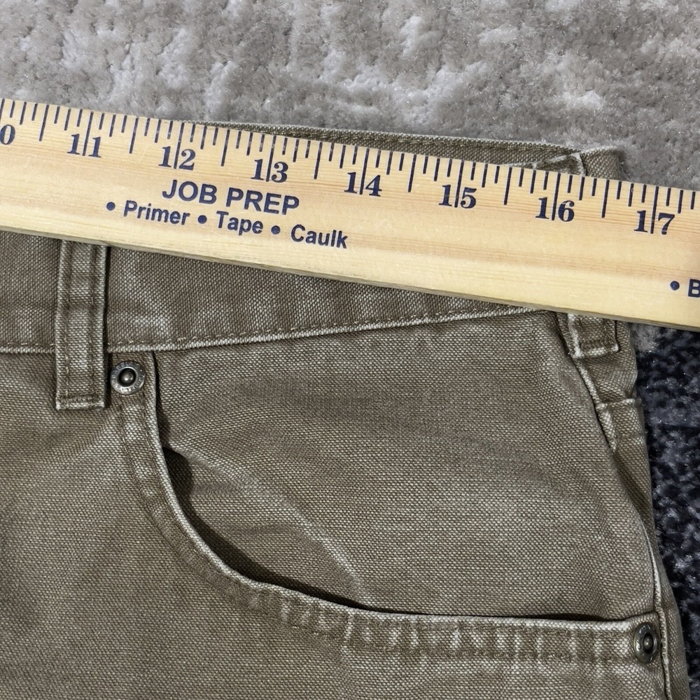 Cabelas Brush Guard Pants Men‎ 33x32 Brown Canvas Nylon Hunting Fishing Workwear - Picture 4 of 16